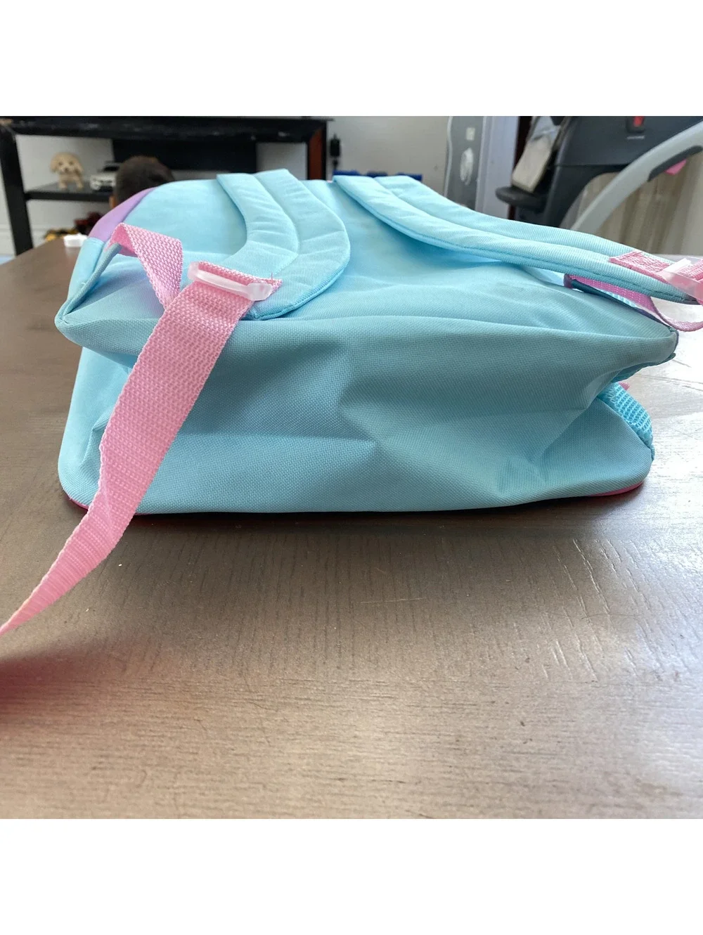 Cute But Weird Cartoon Character Kids Backpack in Blue and P
